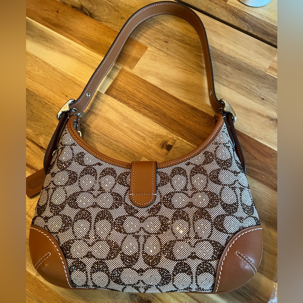Coach Tan Signature Canvas Shoulder Bag - Picture 8 of 8